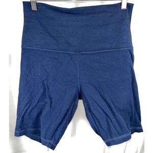 Lululemon Align High-Rise Biker Shorts 6" Navy Blue Athletic Yoga Size 10